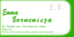 emma bornemisza business card